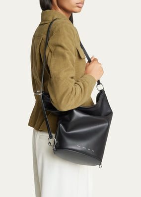 SPRING BUCKET BAG IN LEATHER