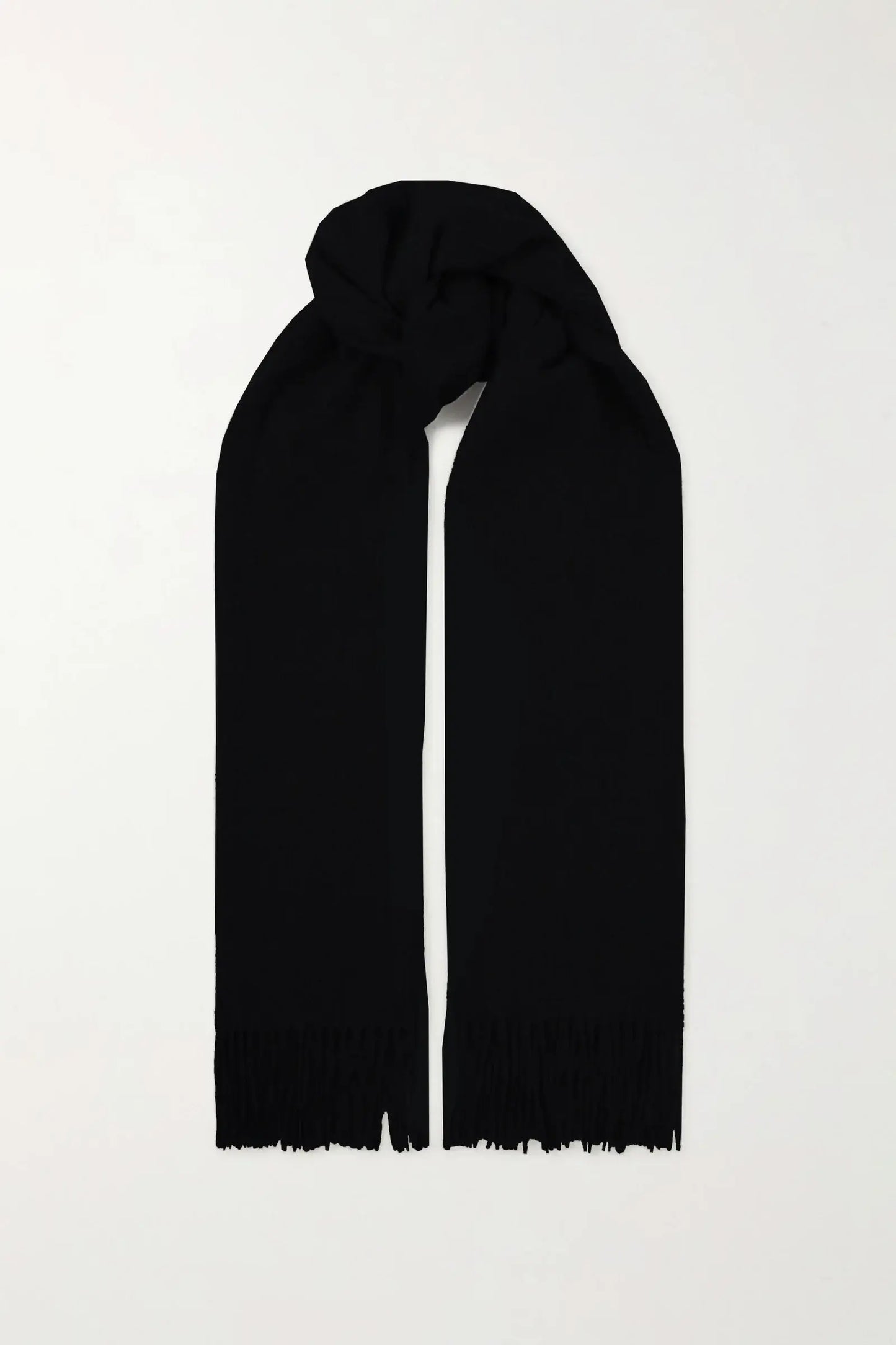 100% Cashmere Scarf/Wrap - Made In England, Solid Ink Black, Winter Luxury Accessory