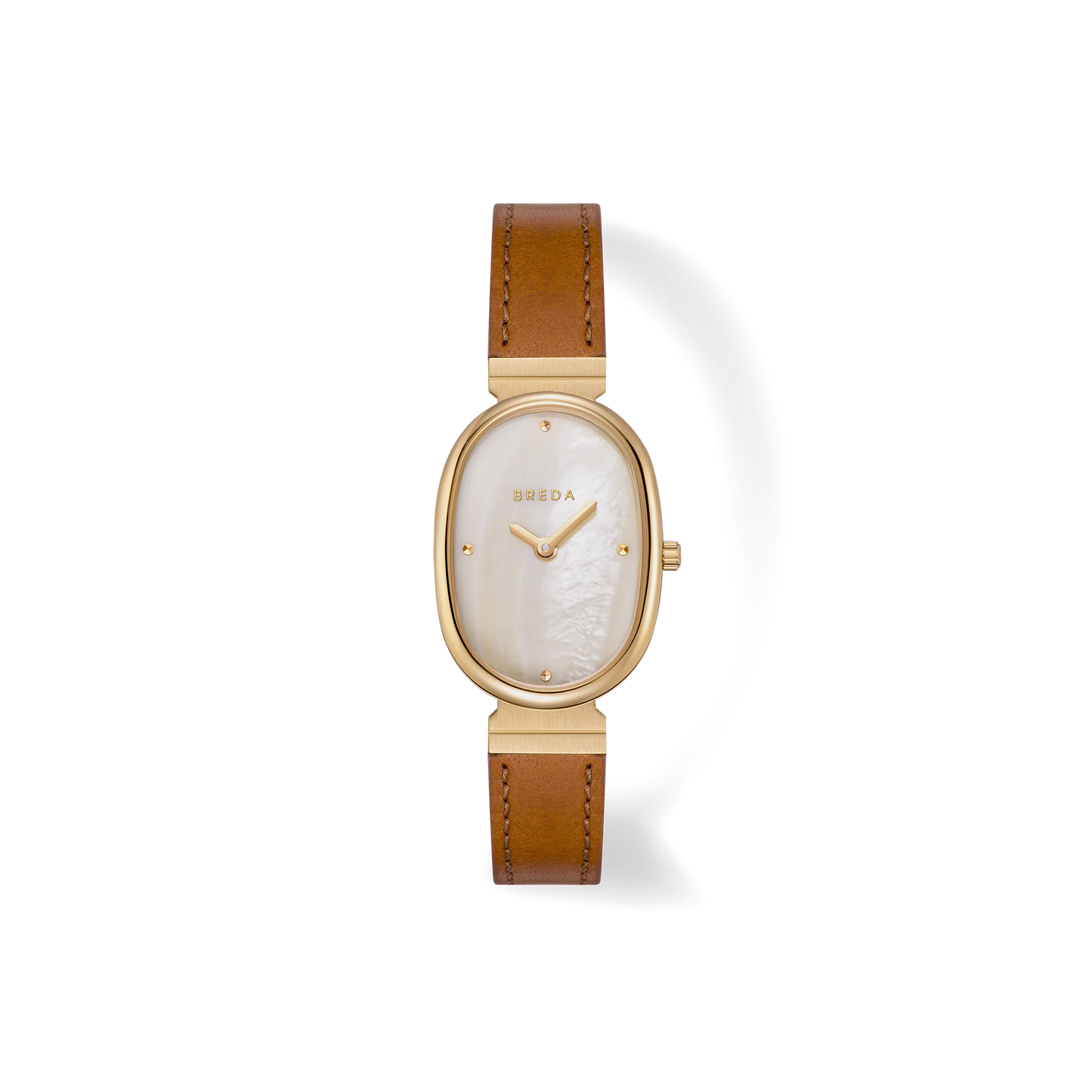 Jane Leather Watch - Gold/Champagne/Brown