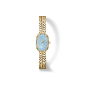 Jane Mini Tethered - Gold and Sky Metal Bracelet Watch