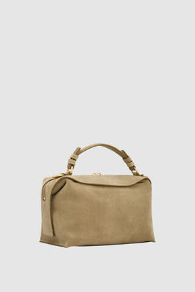 MICA SMALL BOWLER SUEDE IN CAPER