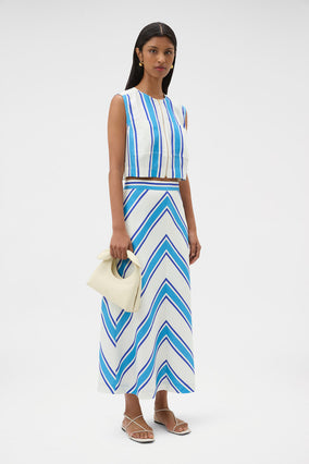 SHORE STRIPE SHELL TOP