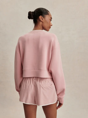 TASMIN CROPPED SWEAT- ZEPHYR MAUVE
