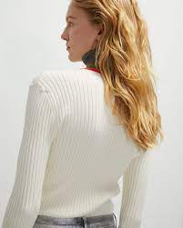 SWEATER WITH CONTRASTING TURTLENECK