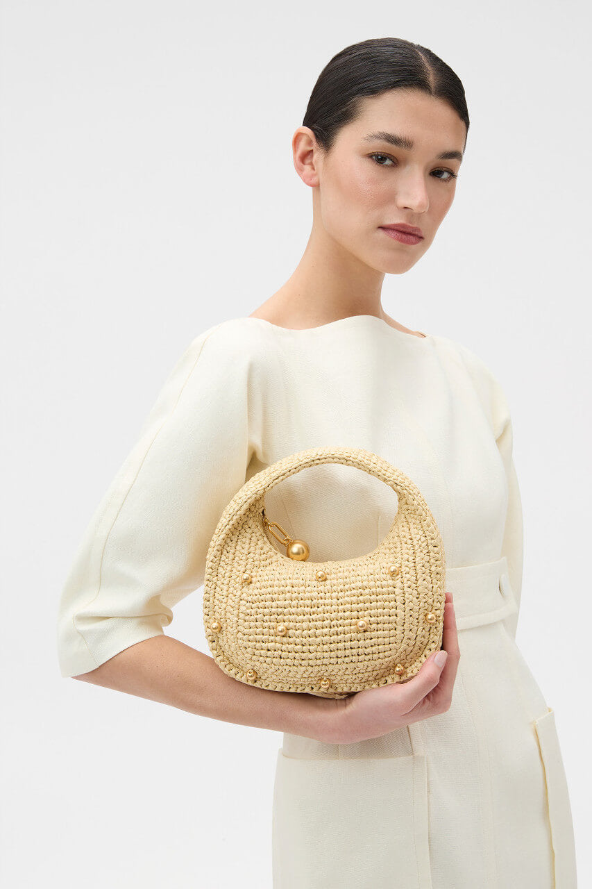 CLARA STRAW MINI BAG