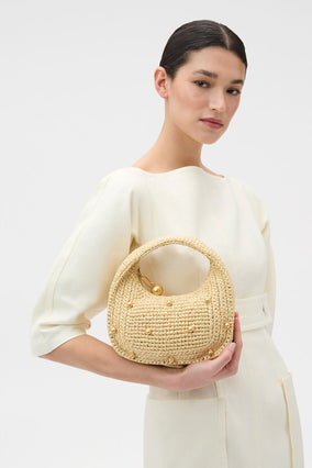 CLARA STRAW MINI BAG