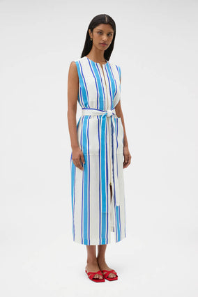 SHORE STRIPE DAY DRESS