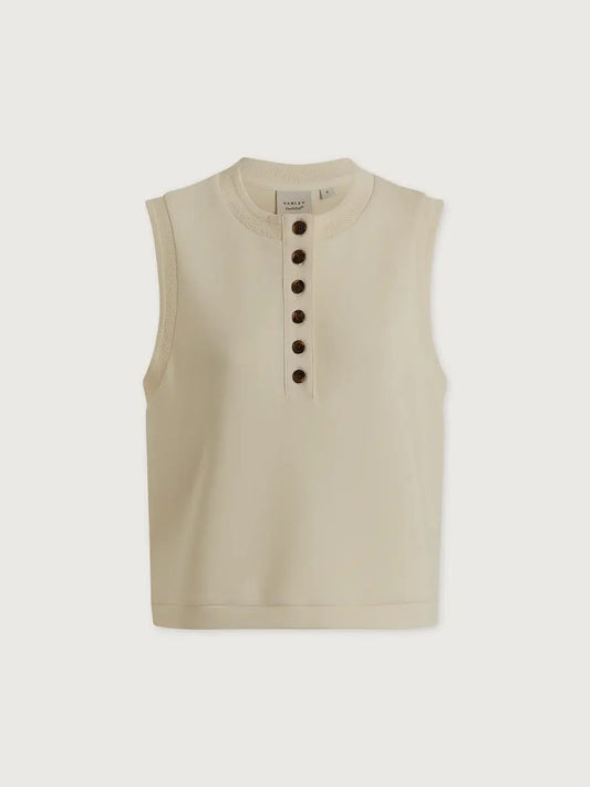 MARLA BUTTON PLACKET TANK- PRISTINE