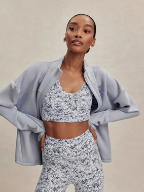 TAYAH ZIP THROUGH SWEAT