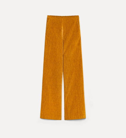 DOUBLE VELVET HIGH WAIST PANTS