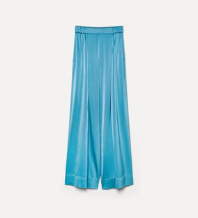 HEAVY STRETCH SILK SATIN REGULAR WAIST PANTS