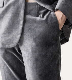 STRETCH VELVET FLARE PANTS