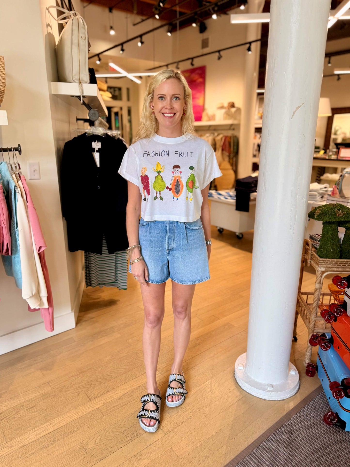 FASHION FRUIT BOYFRIEND CROP TOP