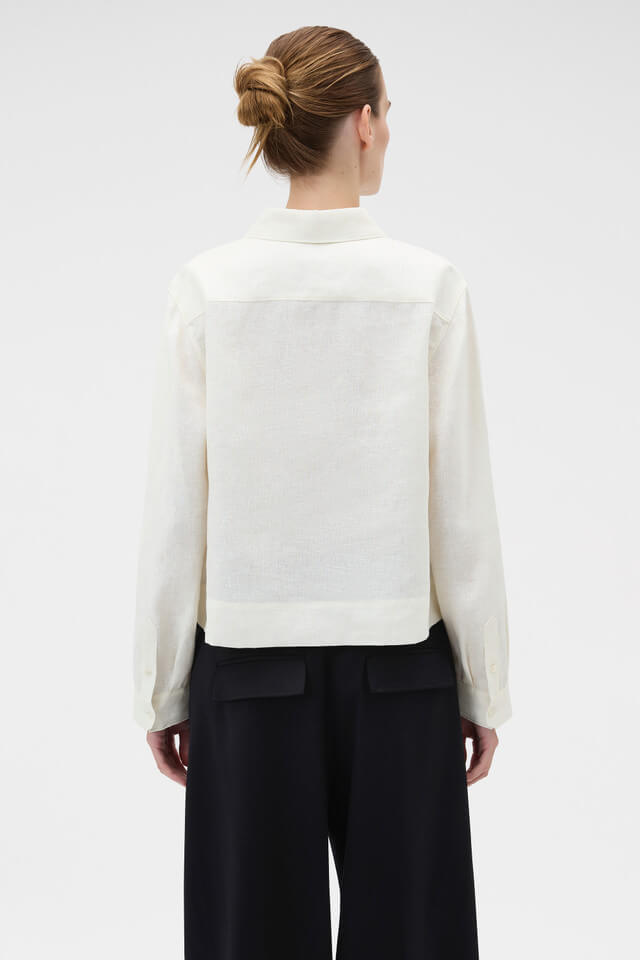 RIBBON TRIM SHIRT