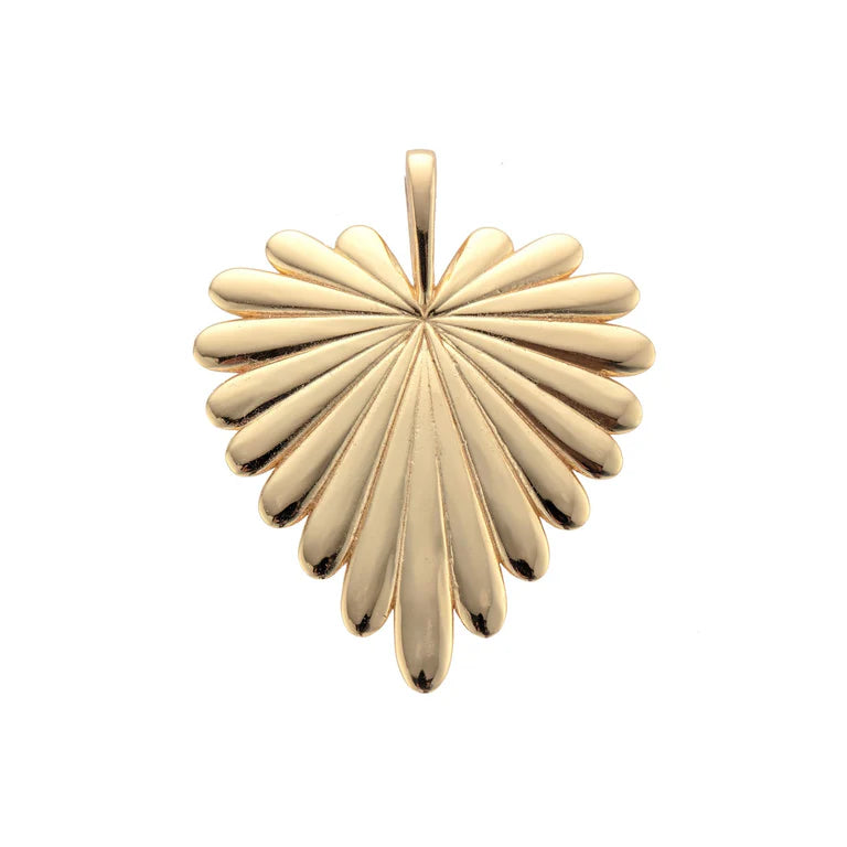 LOVE FULL HEART PENDANT ON 18" DRAWN LINK CHAIN