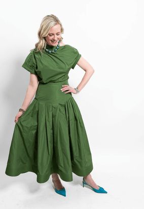 SEAM DETAIL FULL SKIRT