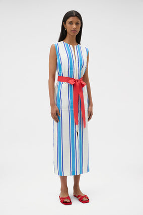 SHORE STRIPE DAY DRESS