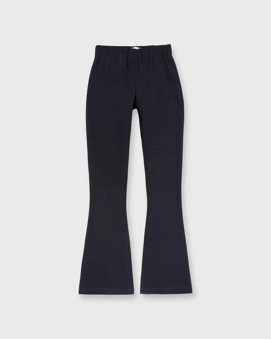 FAYE FLARE CROPPED PANT LONG - NAVY PONTE