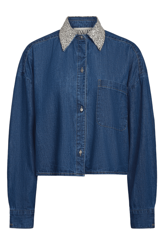 DENIM NEXT EX WITH CRYSTAL COLLAR