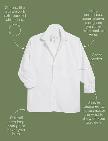 CONTINUOUS BUTTON UP SHIRT IN WHITE