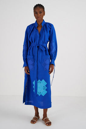 EMBROIDERED PATCH  DRESS