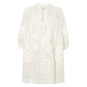 LACE DETAIL SMOCK DRESS