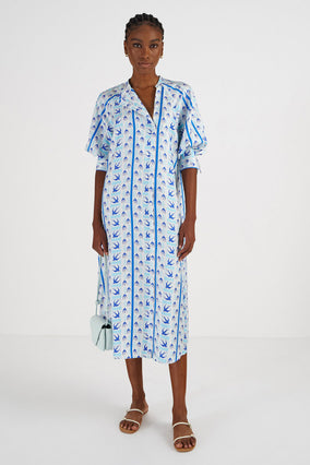 SWALLOW PRINT DRESS