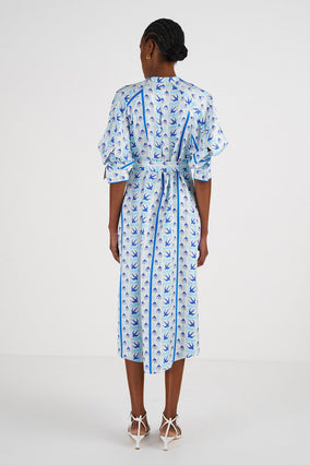 SWALLOW PRINT DRESS