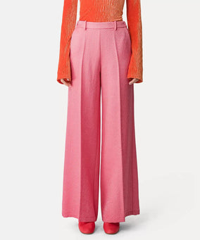 DIAGONAL STRUCTURE COUTURE PALAZZO PANTS