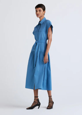 LAUREL SLEEVELESS SHIRTDRESS
