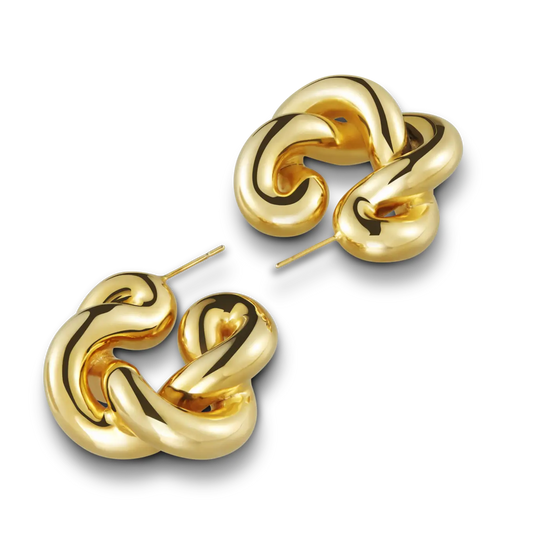TWIST CREOLES- GOLD