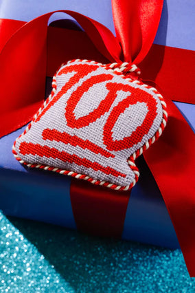 100 EMOJI NEEDLEPOINT ORNAMENT