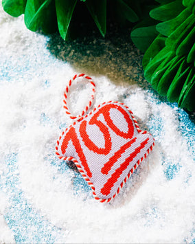 100 EMOJI NEEDLEPOINT ORNAMENT