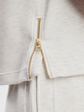 SHEA CROP TANK - IVORY MARL