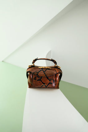 MICA MINI BOWLER CRACKLE IN COPPER SNAKE