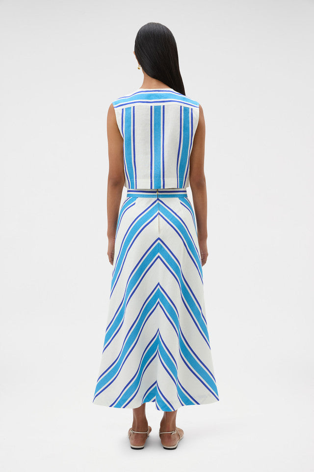 SHORE STRIPE SHELL TOP