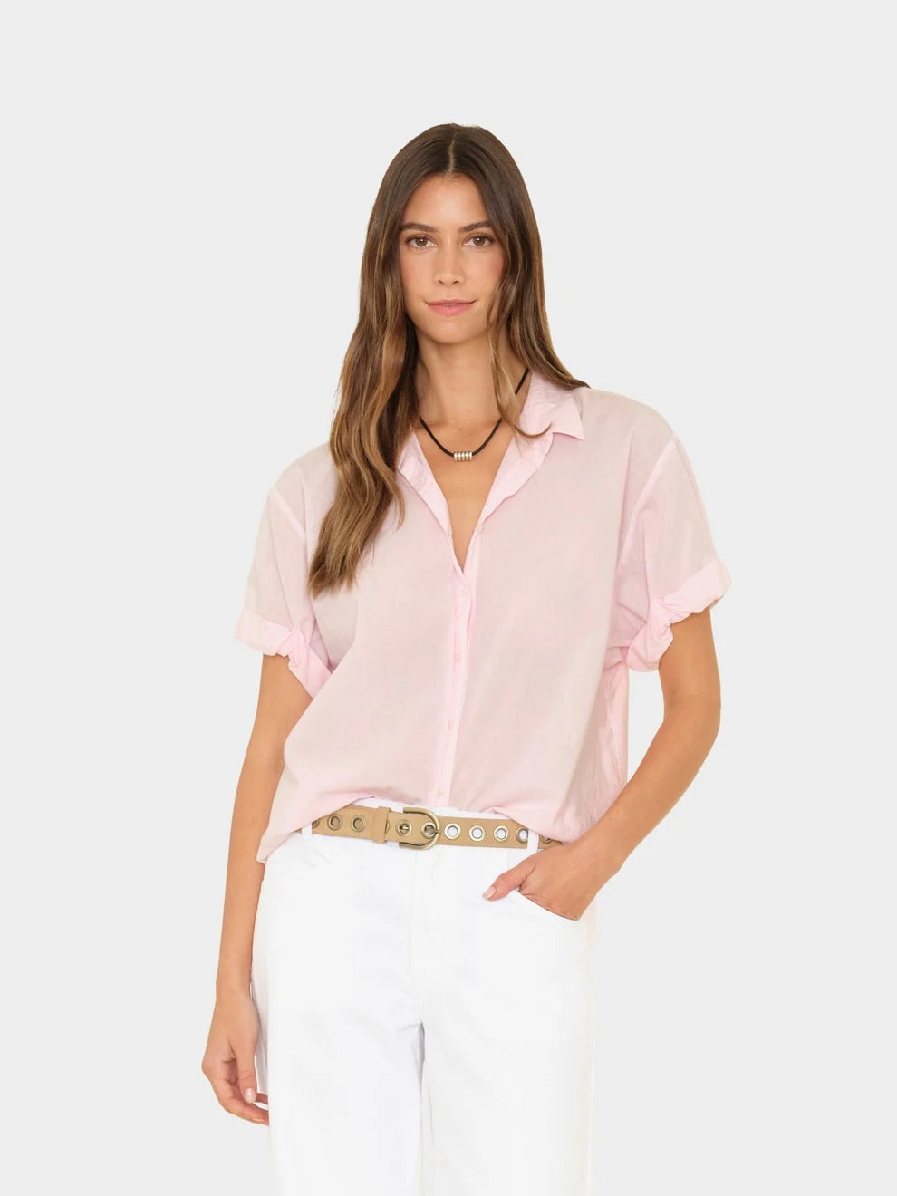 CHANNING SHIRT IN PALE ROSE