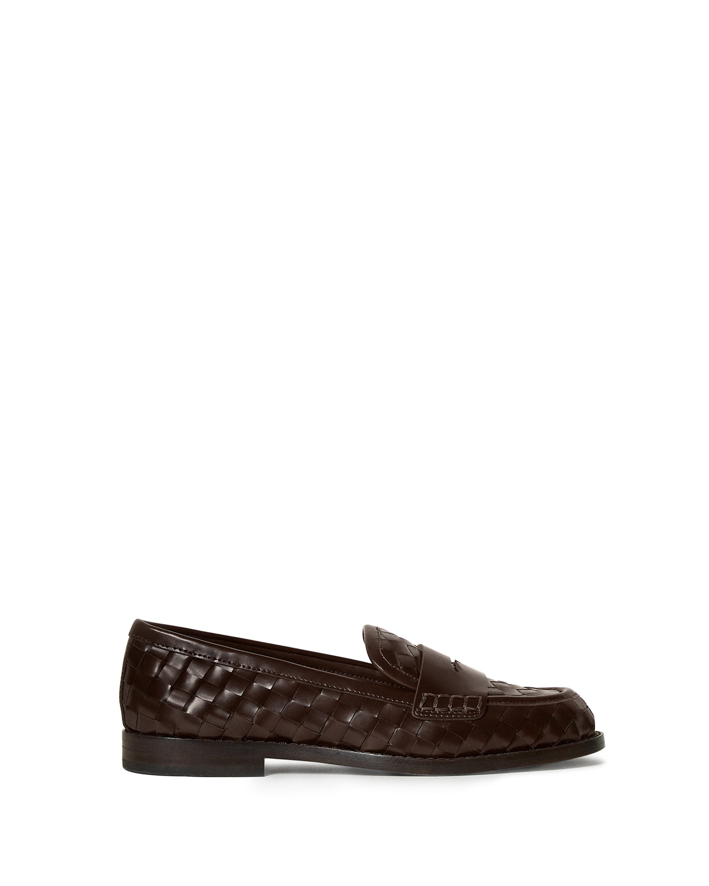 RACHEL WOVEN LEATHER LOAFER