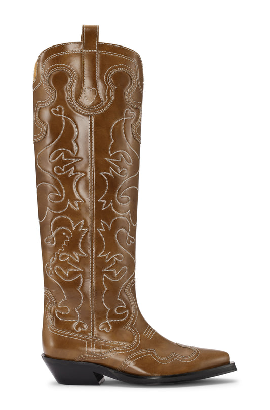 KNEE HIGH EMBROIDERED WESTERN BOOT