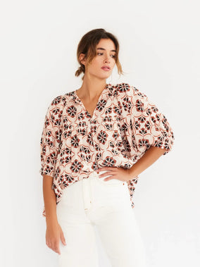 THALIA TOP IN SAYULITA PRINT